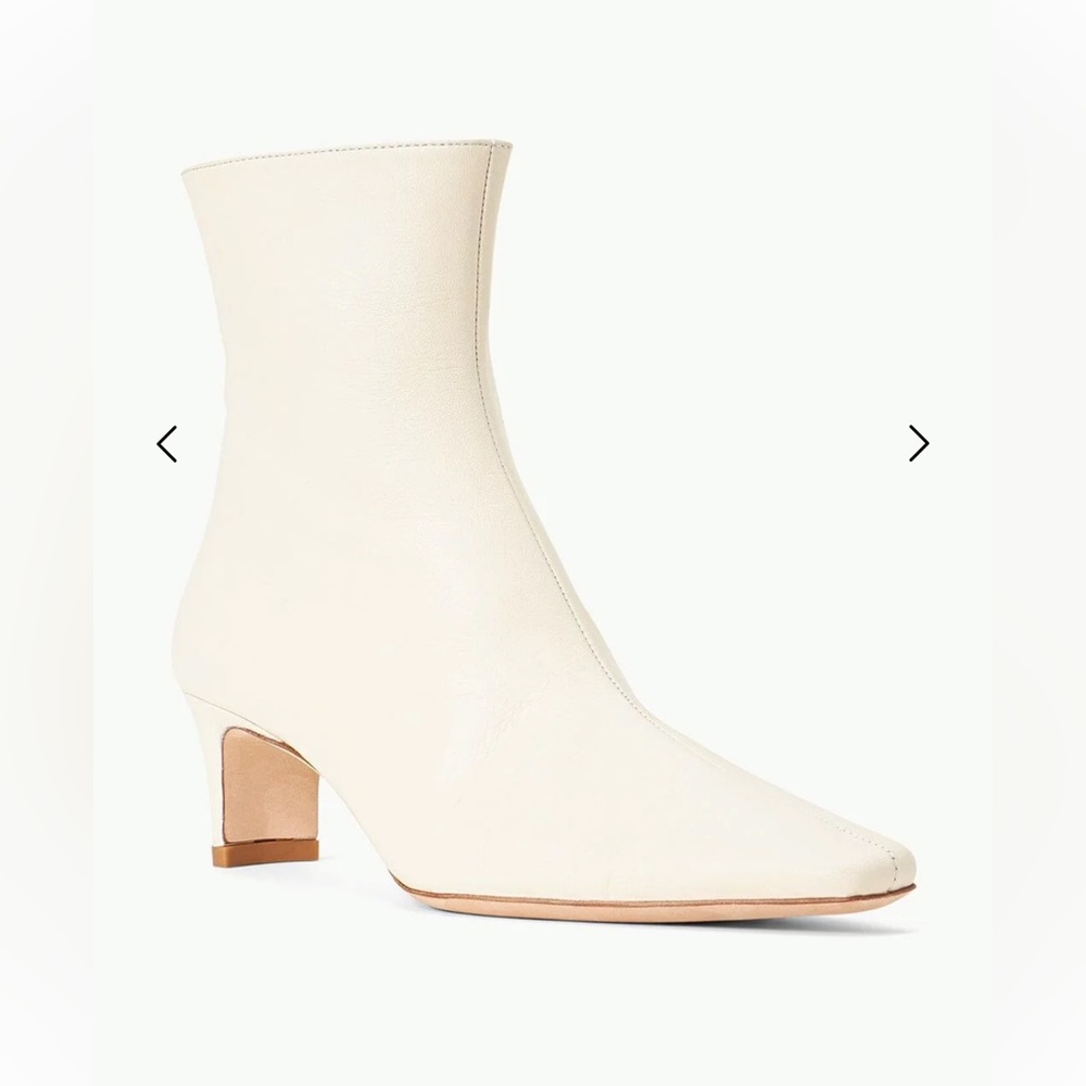 NWOT STAUD WALLY ANKLE BOOT CREAM - Picture 2 of 13